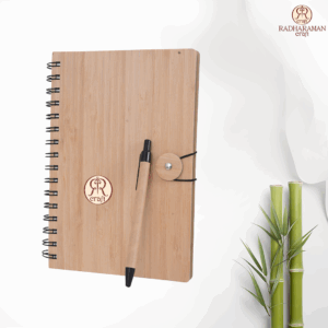 Bamboo Notebook with cardboard pen RRC-D2